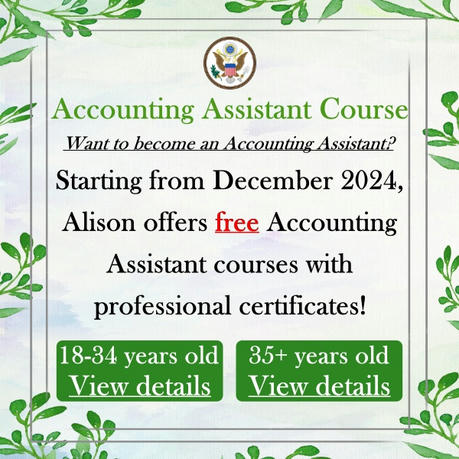 Free accounting assistant courses to help you get a head start in the workplace!